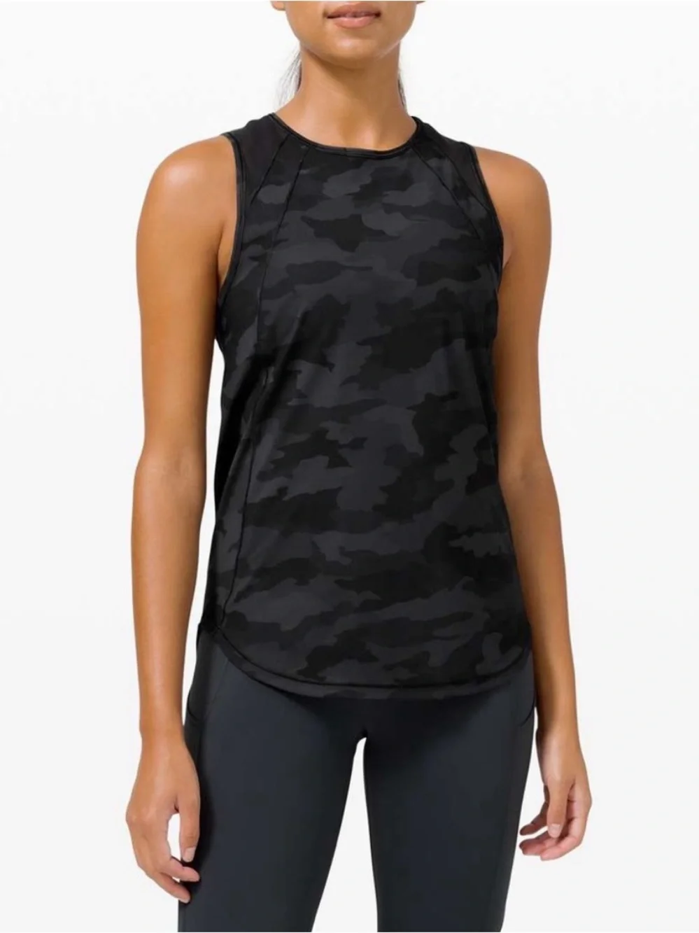 Lululemon Sculpt Dark Camo Tank Top 8